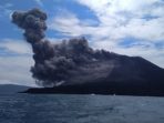 Letusan Gunung Anak Krakatau Hari Ini Capai 1.305 Meter