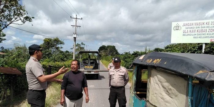 Polisi Imbau Warga Tidak Beraktivitas di Zona Merah Sinabung