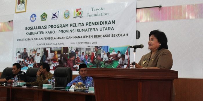 Kata Wabup Soal Program Pendidikan Tanoto Foundation di Karo