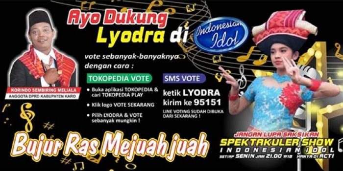 Korindo Sembiring Ajak Warga Karo Dukung Lyodra di Indonesian Idol 2019