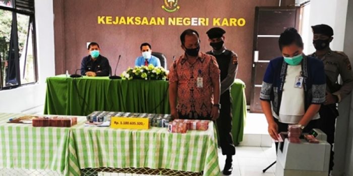 Kejari Karo Kembali Amankan Uang Tunjangan Khusus Pejabat Pemkab Rp1,1 Miliar