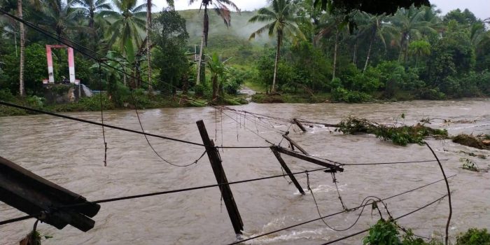 Banjir Kembali Landa Pulau Buru, Jembatan Antar Desa Putus