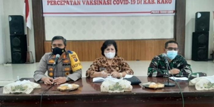 Percepat Vaksinasi Covid-19, Kapolres Tanah Karo Bentuk Tim Vaksinator