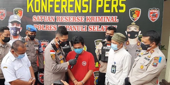 Istri Laporkan Suami Cabuli Anak, Polres Tapsel Ancam Tersangka 15 Tahun Penjara