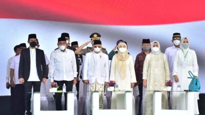 Wakil Presiden Ma'ruf Amin dalam acara Barus Bersholawat, menegaskan, Barus titik nol peradaban Islam di Nusantara. Foto Ist | Rienews.com.