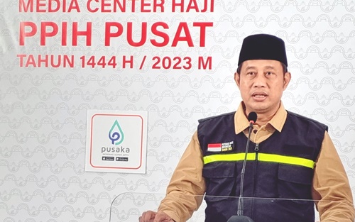 Juru Bicara PPIH Pusat Akhmad Fauzin. Foto M Rusydi Sani/kemenag.go.id.