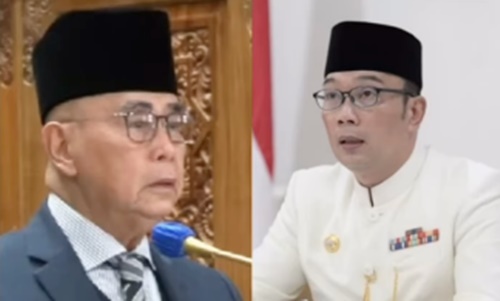 Panji Gumilang resmi ditahan Bareskrim Polri dalam kasus penistaan agama. Foto tangkap layar Instagram Ridwan Kamil.