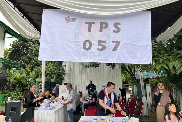 Suasana pemungutan suara Pemilu 2024 di Tangerang Selatan, 14 Februari 2024. Foto Dok. DPR.