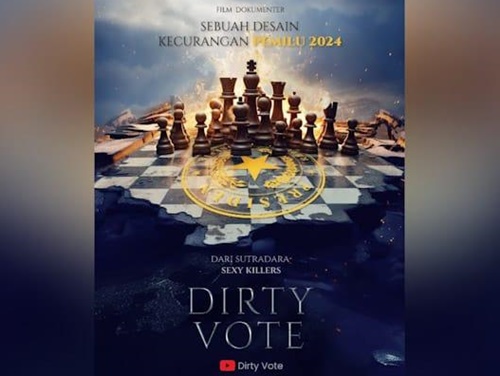 Film dokumenter "Dirty Vote" yang membeberkan kecurangan Pemilu 2024. Foto Istimewa.