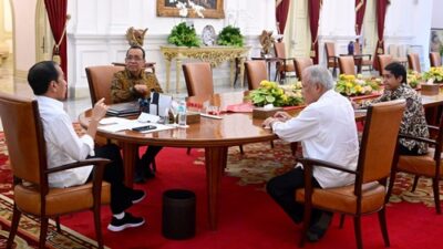 Presiden Jokowi menunjuk Menteri PUPR Basuki Hadimuljono dan Wamen ATR/BPN Raja Juli Antoni sebagai Plt. Kepala dan Wakil Kepala OIKN, 3 Juni 2024. Foto BPMI Setpres.