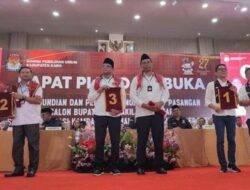 Ini Nomor Urut Tiga Paslon Pilbup Karo 2024