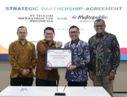 PT Telkom Infrastruktur Indonesia dan PT MyRepublic Tandatangani Kerja Sama Layanan FTTH