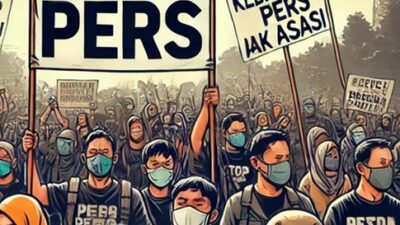 Komite Keselamatan Jurnalis (KKJ) Aceh desak proses hukum terhadap keuchik penganiaya jurnalis di Pidie Jaya. Foto ilustrasi AI.