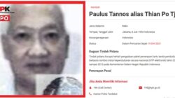 Buronan KPK dalam kasus korupsi e-KTP Paulus Tannos ditangkap di Singapura.